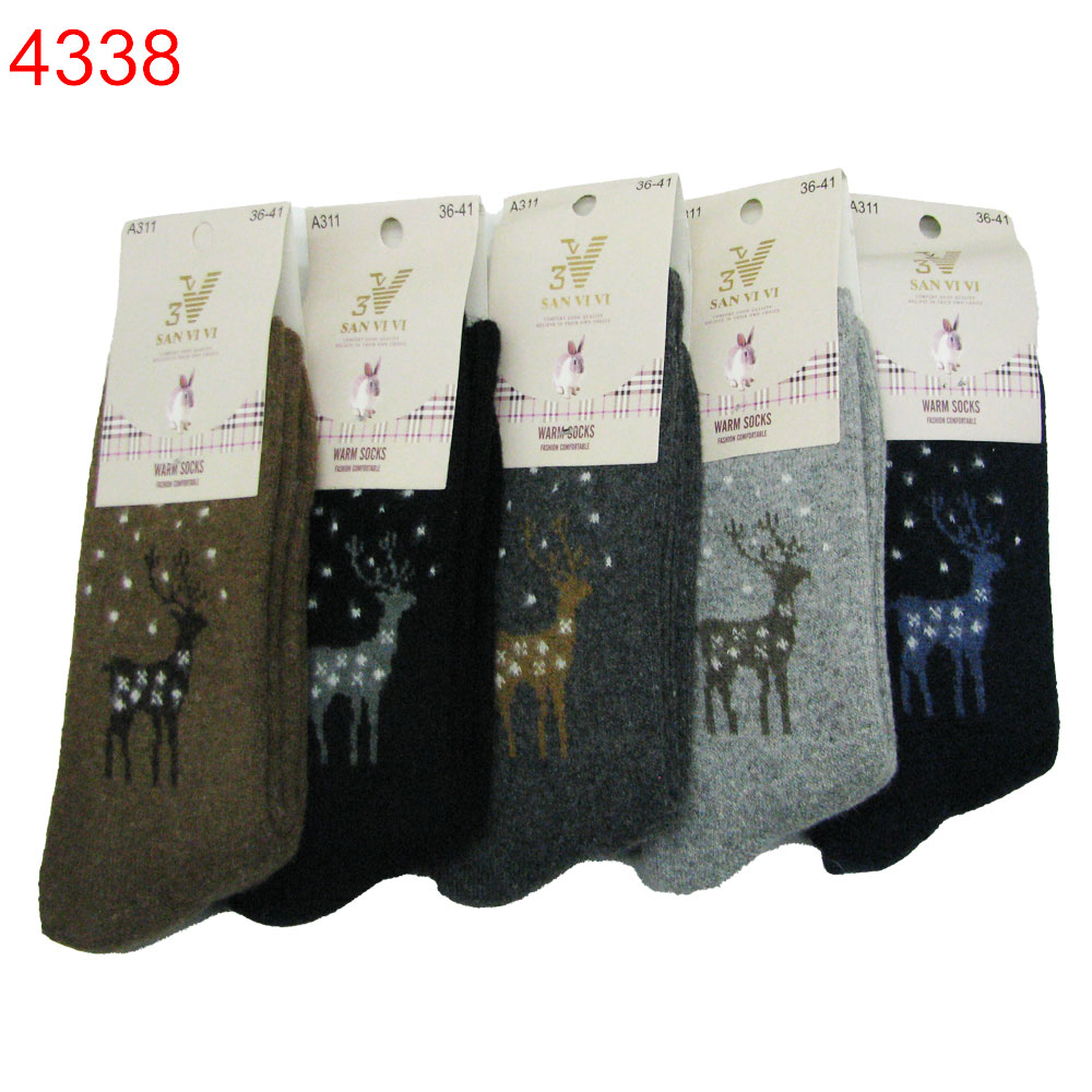 Чорап дамски San Vivi ангора с норка дебел 36-41 5бр 1.07€/бр