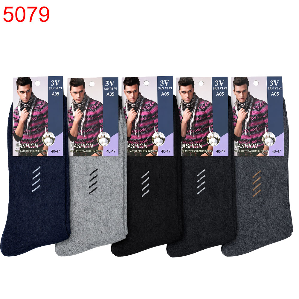 Чорап мъжки San Vivi памук термо 41-47 5бр 0.59€/бр