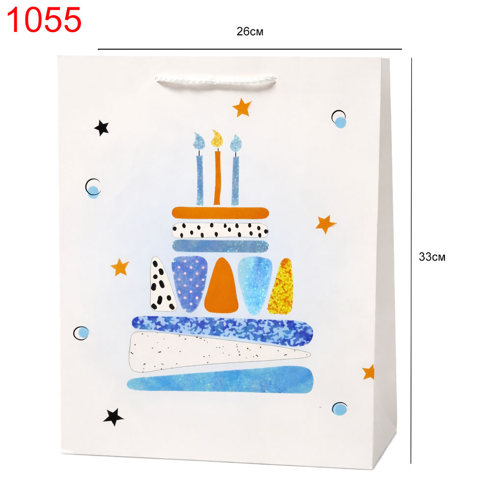 Торта син фон