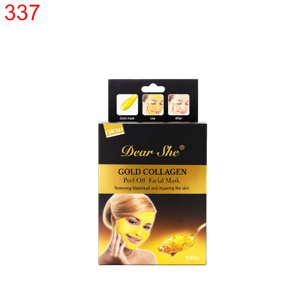 Маска за лице Dear She златна 20 гр 10 бр 0.61€/бр