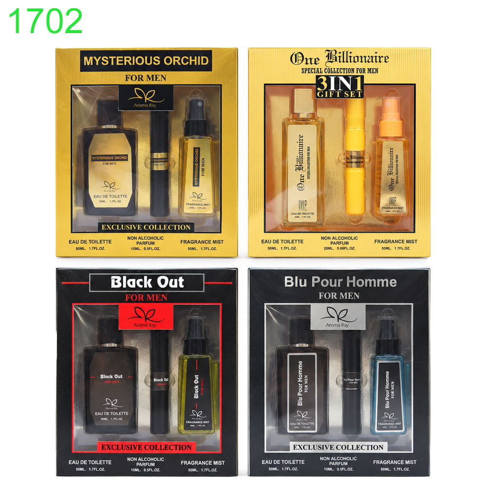 Подаръчен комплект Vip 3 In 1 Gift Set  мъжки Парфюм 50мл + Парфюм тип писалка 20мл + Спрей за тяло 50 мл !!!!! ПРИ НАД 8 БРОЯ
