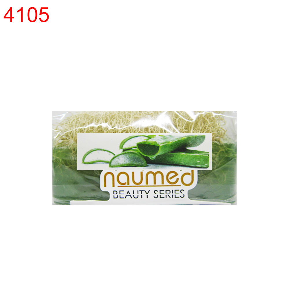 Натурален козметичен сапун с тиквени влакна Naumed 110 гр Алое Вера