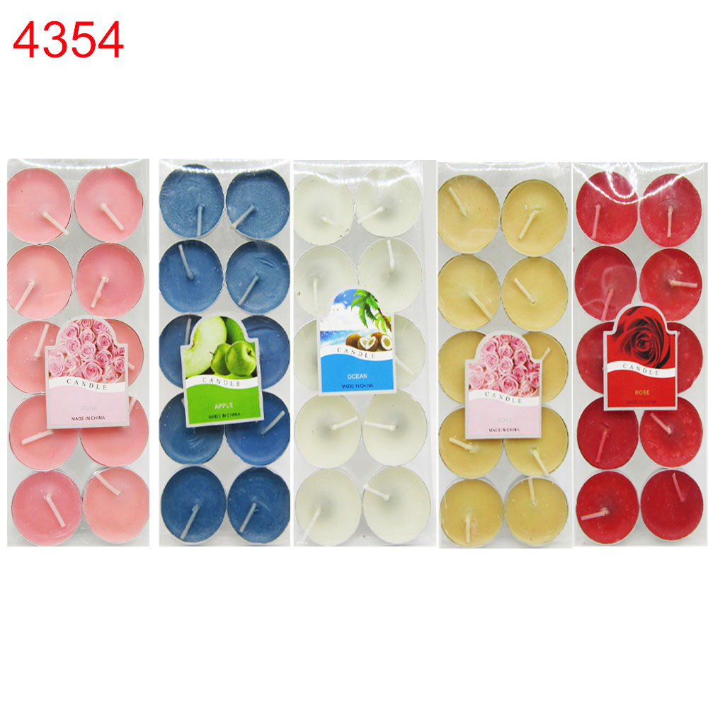 Свещи чаени цветни 10бр 0.52€/бр!!!ПРИ НАД 10 БРОЯ