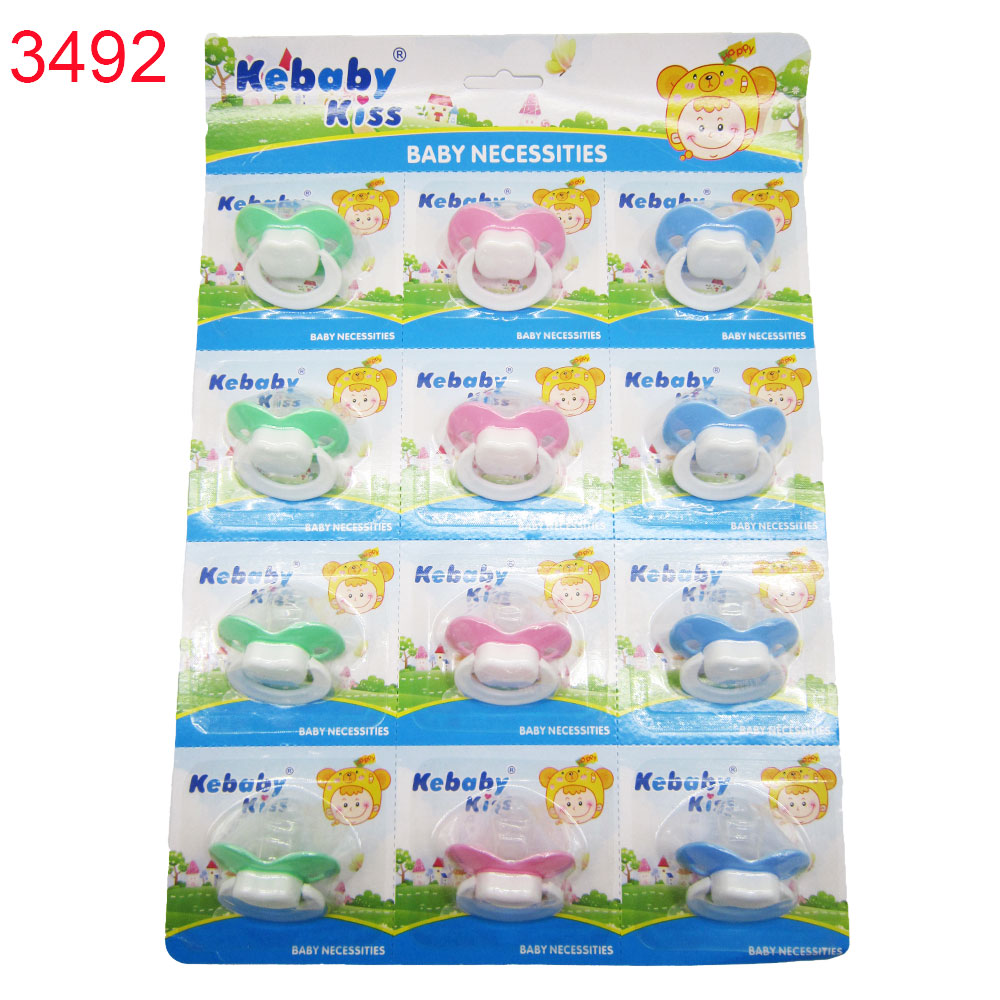 Силиконова залъгалка Kebaby kiss 12 броя  0.46€/бр