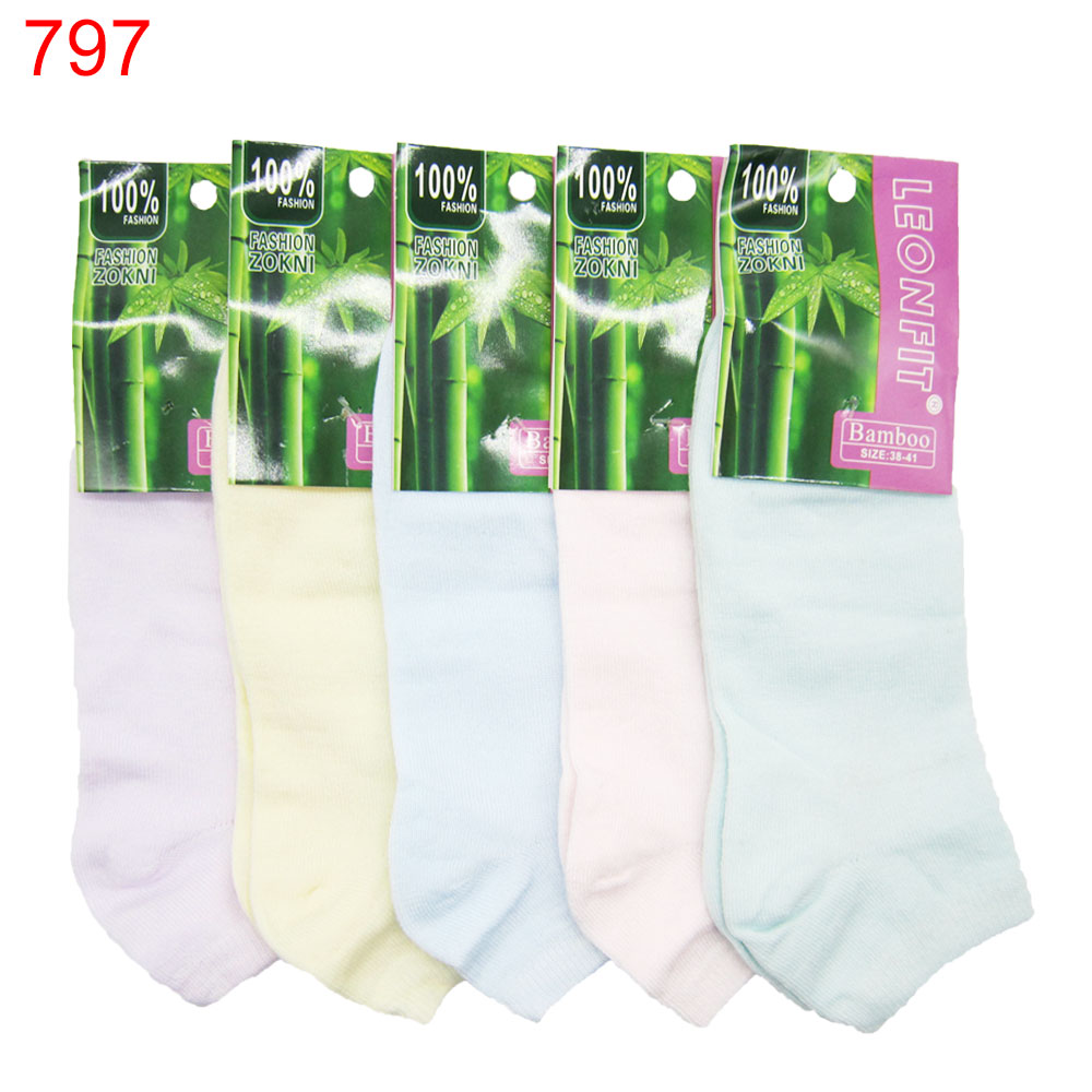 Чорап терлик дамски Leonfit бамбук 35-38/38-41 5бр 0.85лв/бр