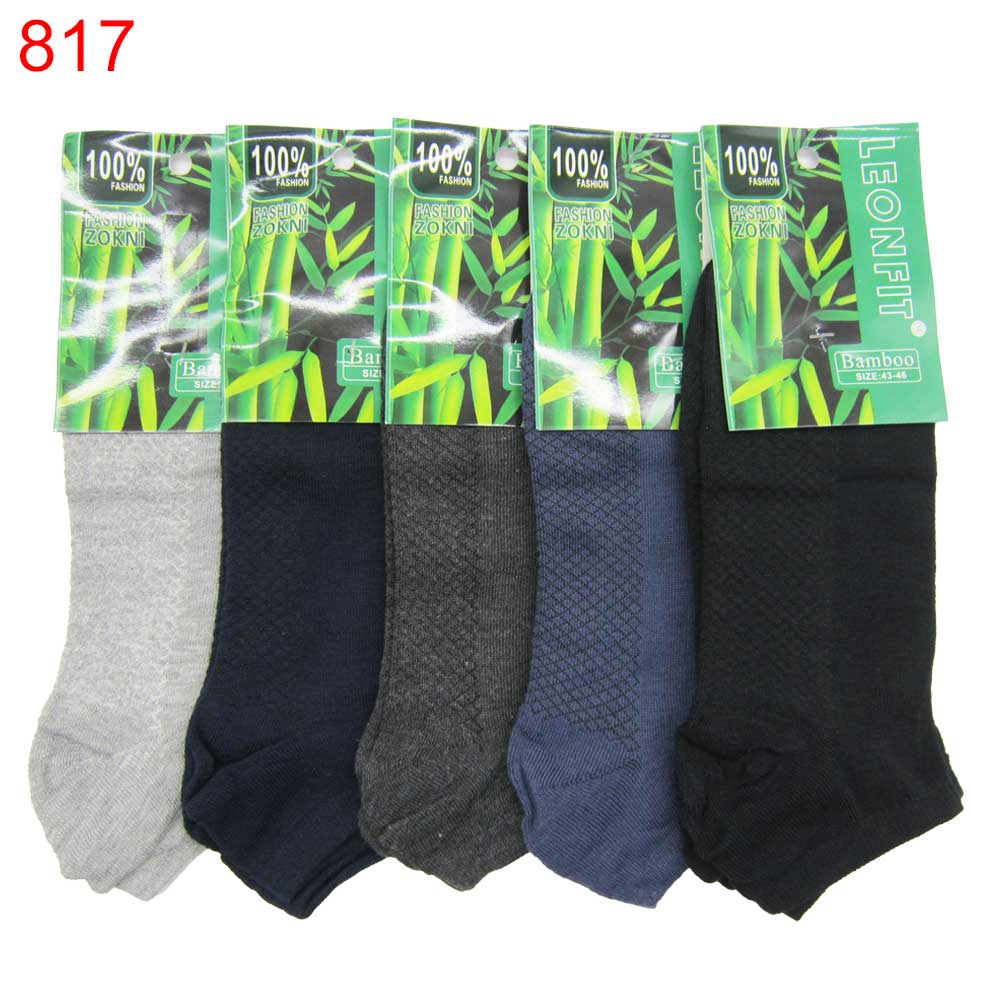 Чорап терлик мъжки Leonfit бамбук 40-43/44-46 5бр 0.85лв/бр