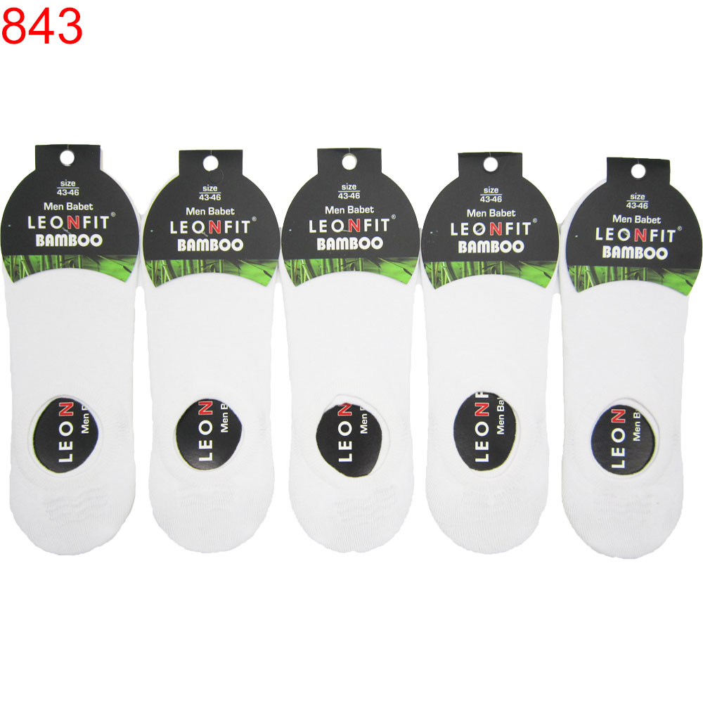 Чорапи терлички Leonfit мъжки бамбук 40-43 43-46 5бр 0.95лв/бр
