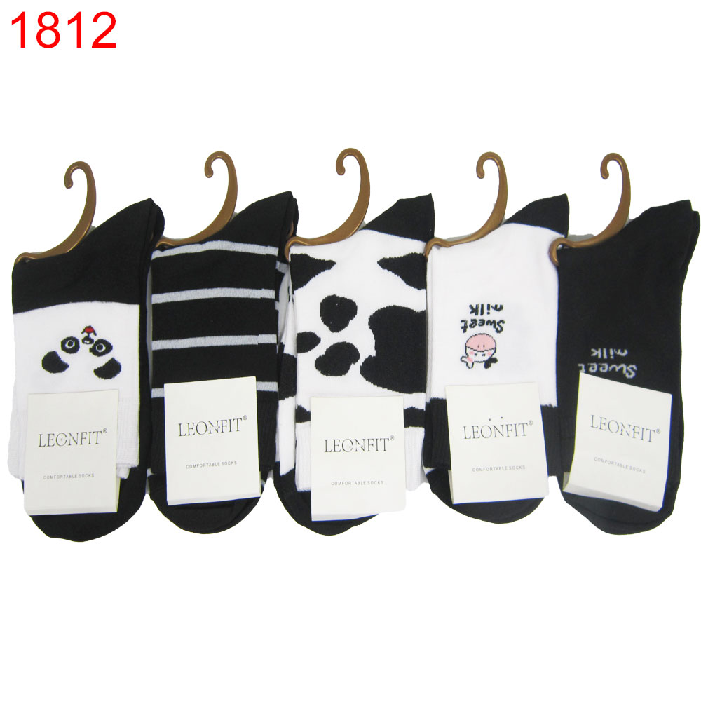 Чорап дамски Leonfit Comfort памук с животни 36-41 10бр 1.20лв/бр