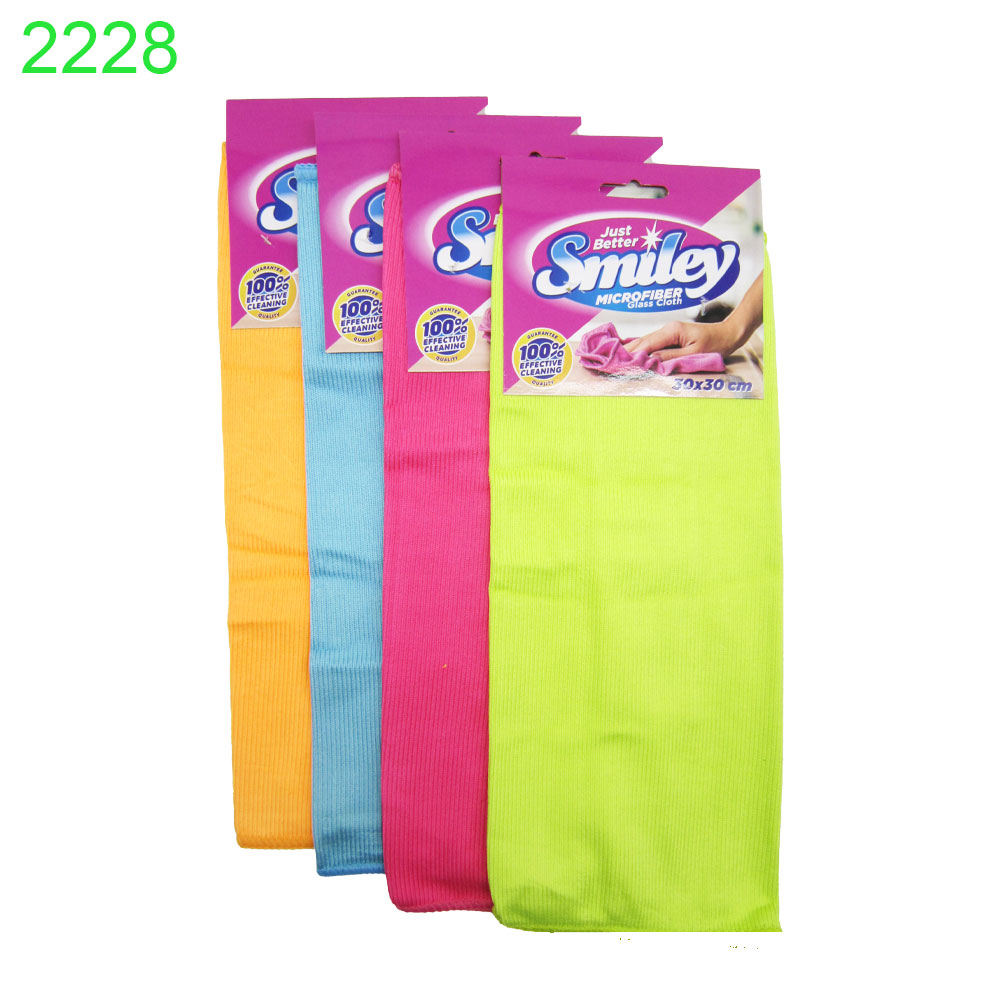 Микрофибърна кърпа Smiley за стъкло 30х30см !!! ПРИ НАД 12 БРОЯ