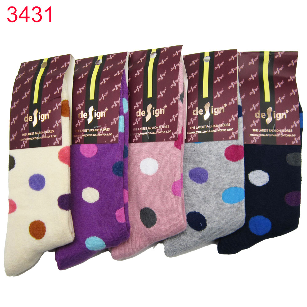 Чорап дамски Design памук термо 35-38 38-42 5бр 1.45лв/бр