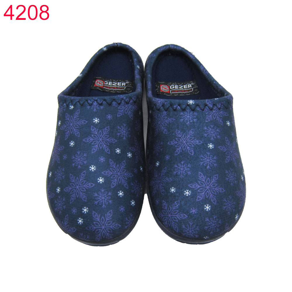 Домашни пантофи Gezer дамски сини със звезди 6 чифта в стек 2.08€/бр