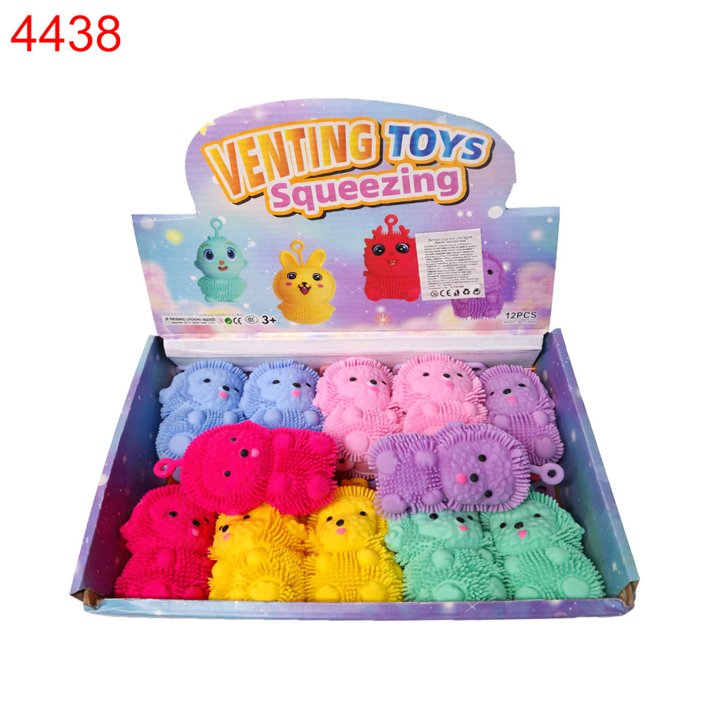 Скуиши светеща играчка таралеж 12 бр в кутия/ 0.77€/бр