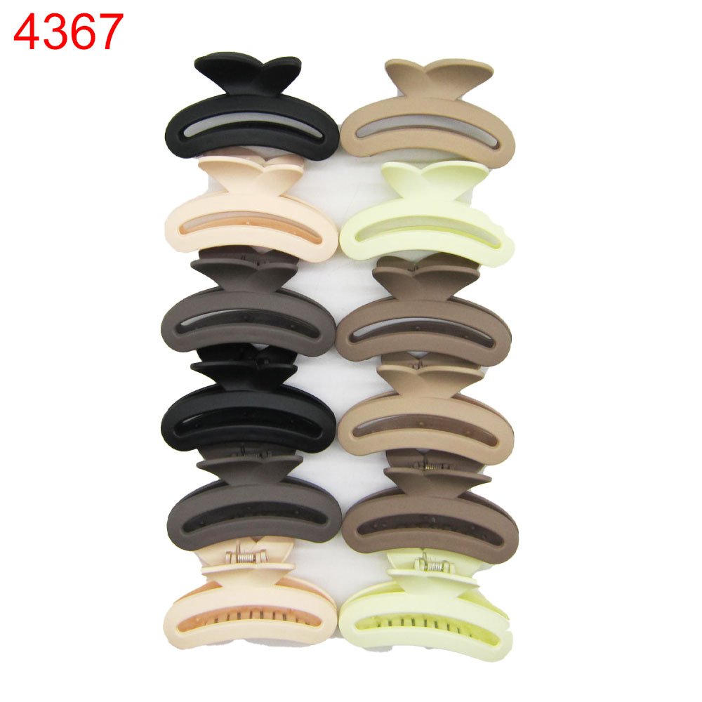 Шнола за коса голяма пвц/силикон мат цветна 12 бр 0.38€/бр