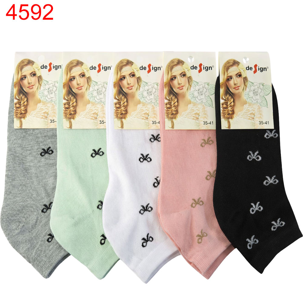 Чорап терлик дамски Design памук 36-41 5бр 0.35€/бр