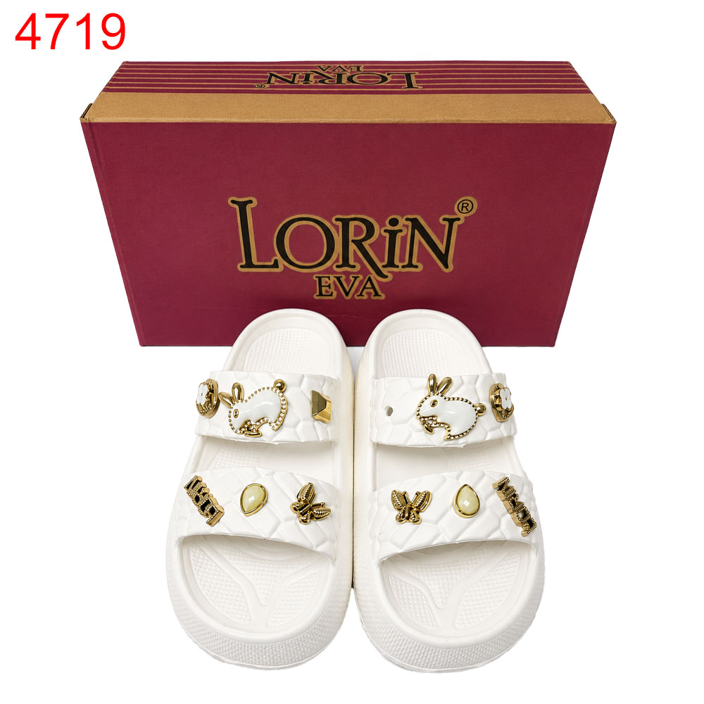 Чехли Lorin дамски висока платформа 36-40 бели 6 чифта в серия / 4.55€/бр