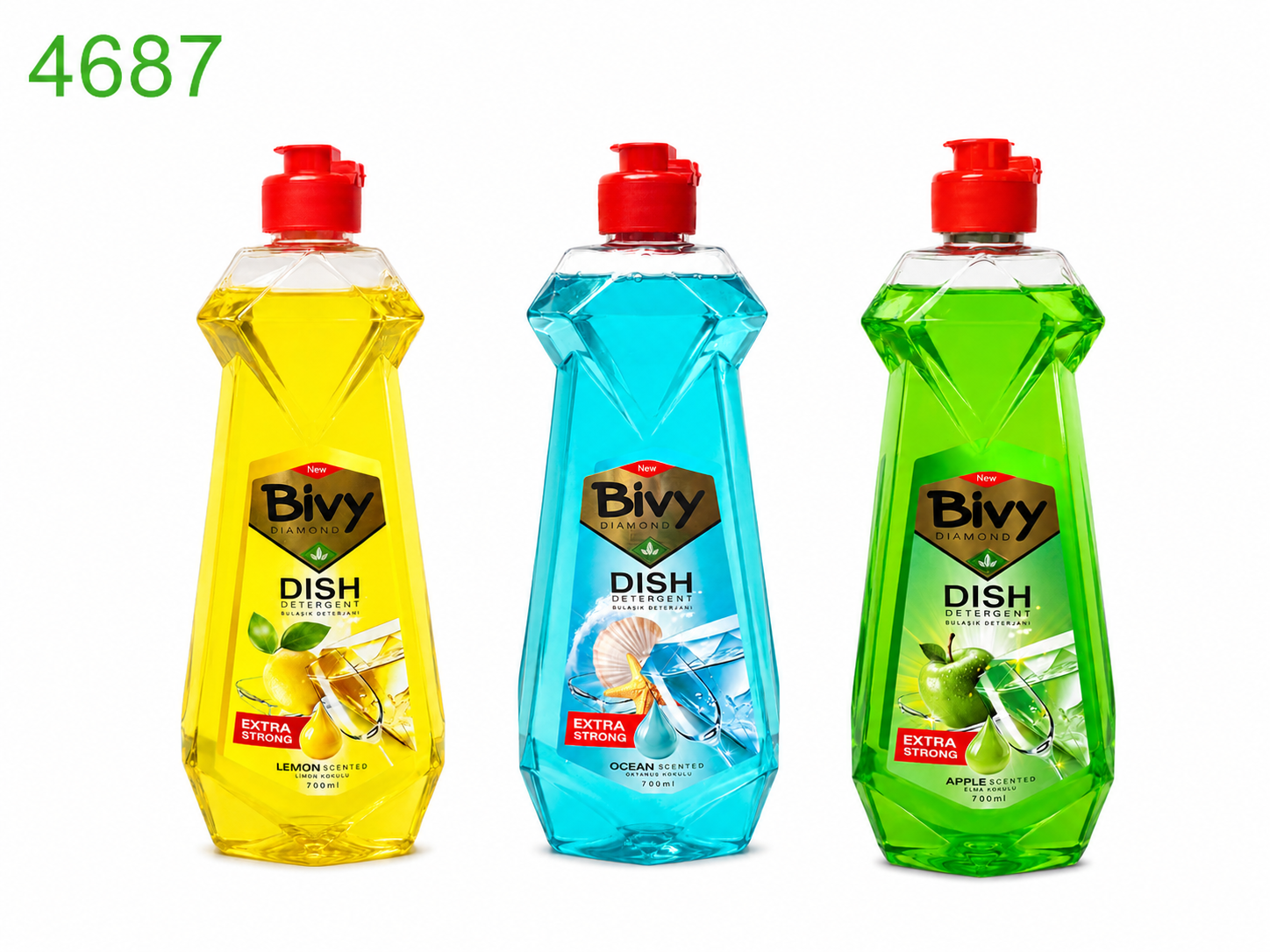 Препарат за съдове Bivy Diamond – Extra Strong 700 ml !!! ПРИ НАД 12 БРОЯ