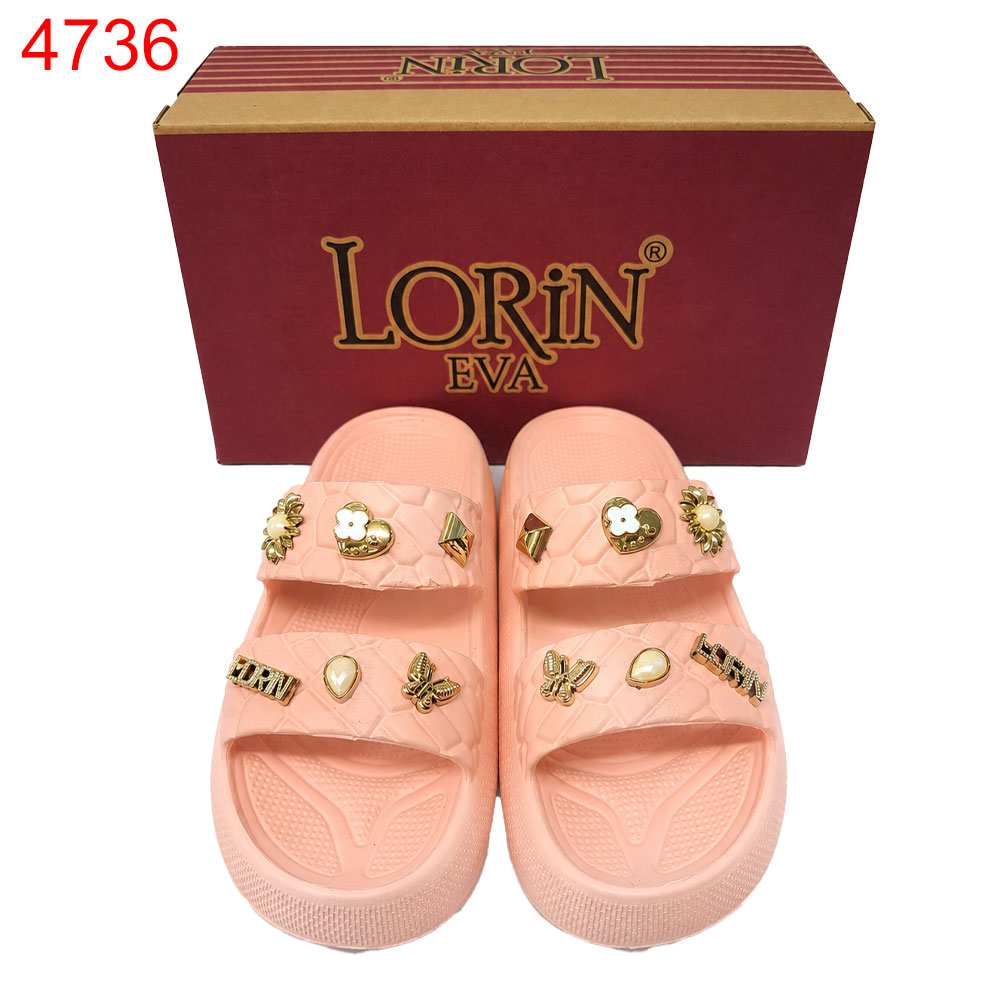 Чехли Lorin дамски висока платформа 36-40 розови 6 чифта в серия / 4.55€/бр