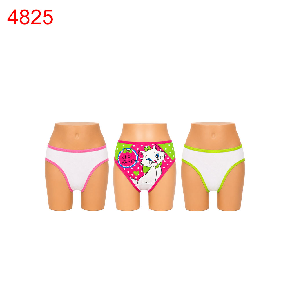 Бикини детски памук/10 броя в стек/микс от цветове L/0.72€ за брой