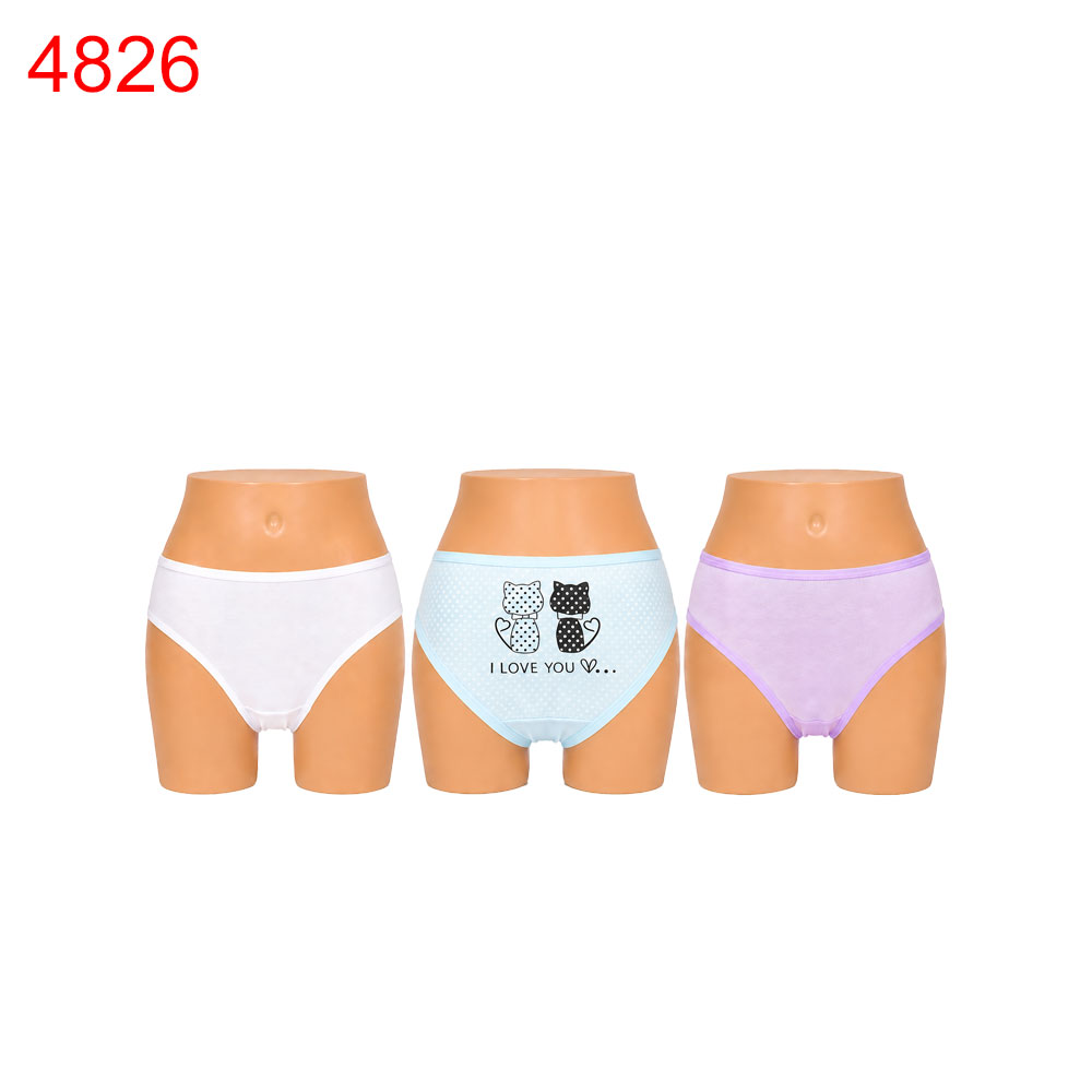 Бикини детски памук/10 броя в стек/микс от цветове XL/0.72€ за брой