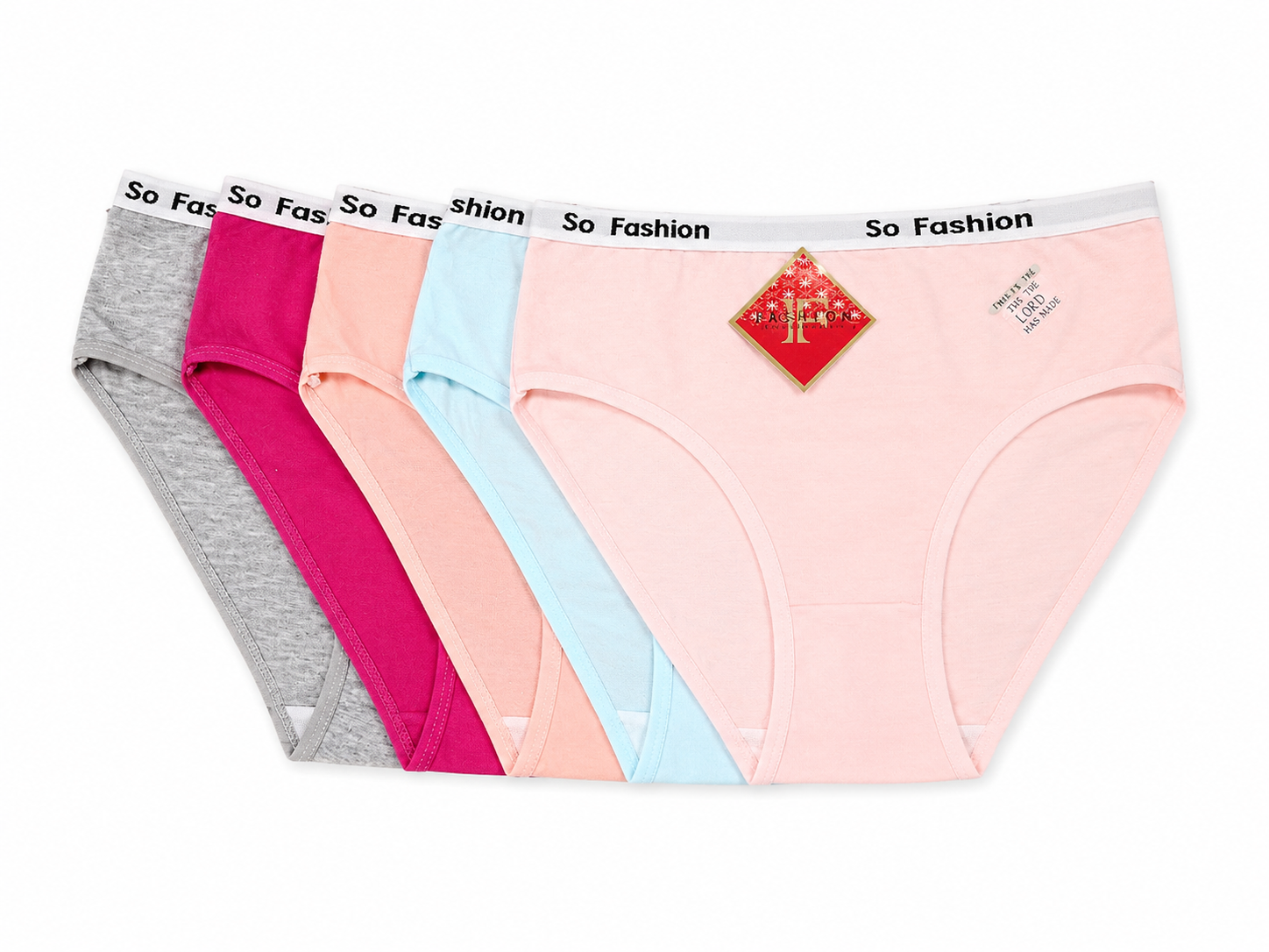 Бикини детски памук/10 броя в стек/микс от цветове 2XL/0.72€ за брой - Image 2
