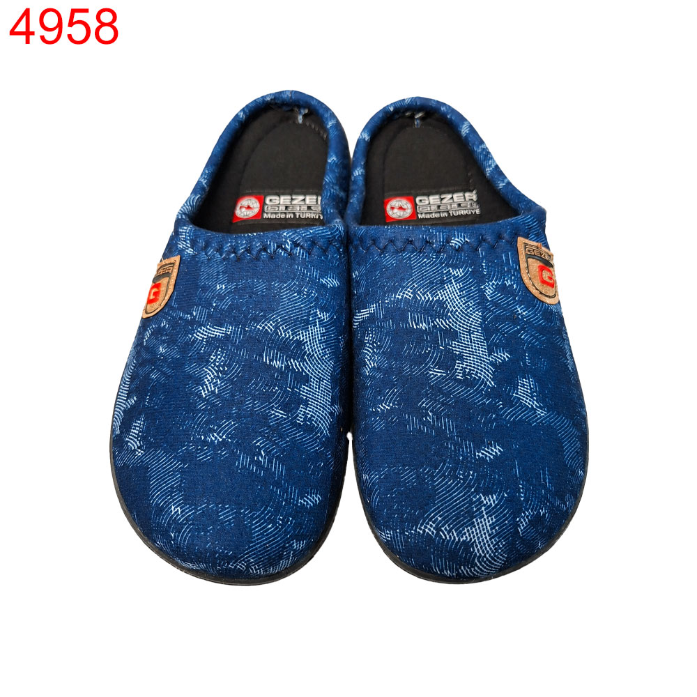 Домашни пантофи Gezer мъжки сини меланж  6 чифта в стек-41-45/2.49€/бр