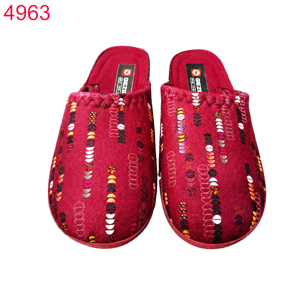 Домашни пантофи Gezer дамски бордо 6 чифта в стек-36-41/ 2.25€/бр