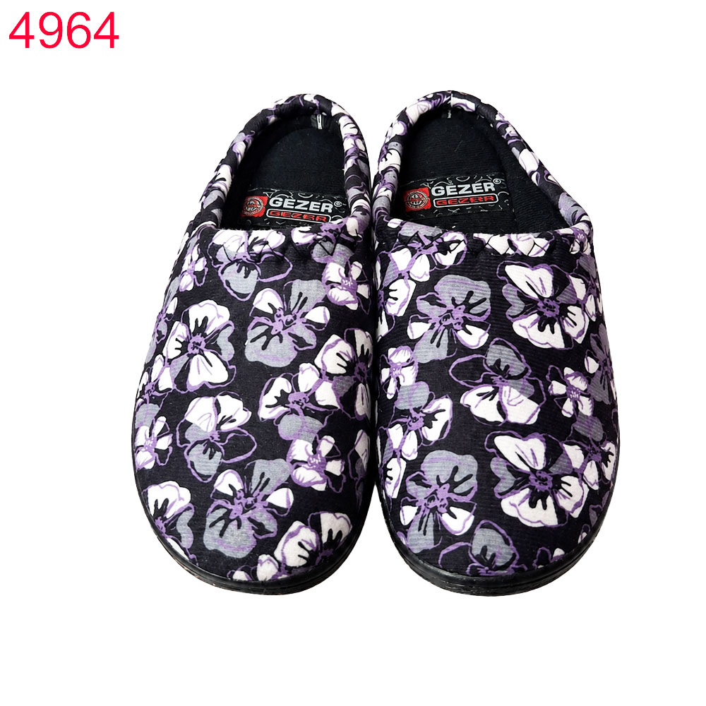Домашни пантофи Gezer дамски с цветя 6 чифта в стек-36-41/ 2.25€/бр