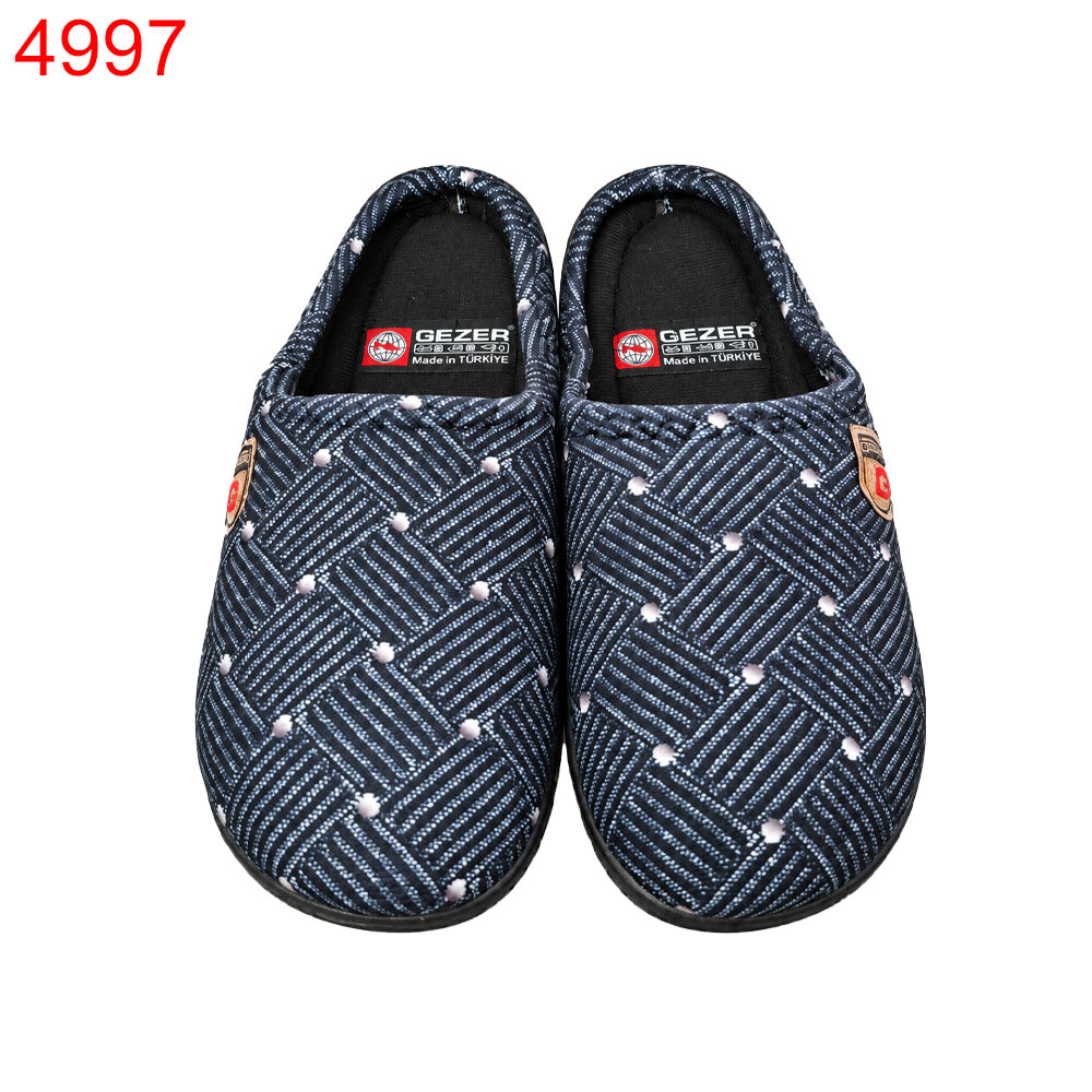 Домашни пантофи Gezer мъжки сини ромбове 6 чифта в стек-41-45/2.49€/бр