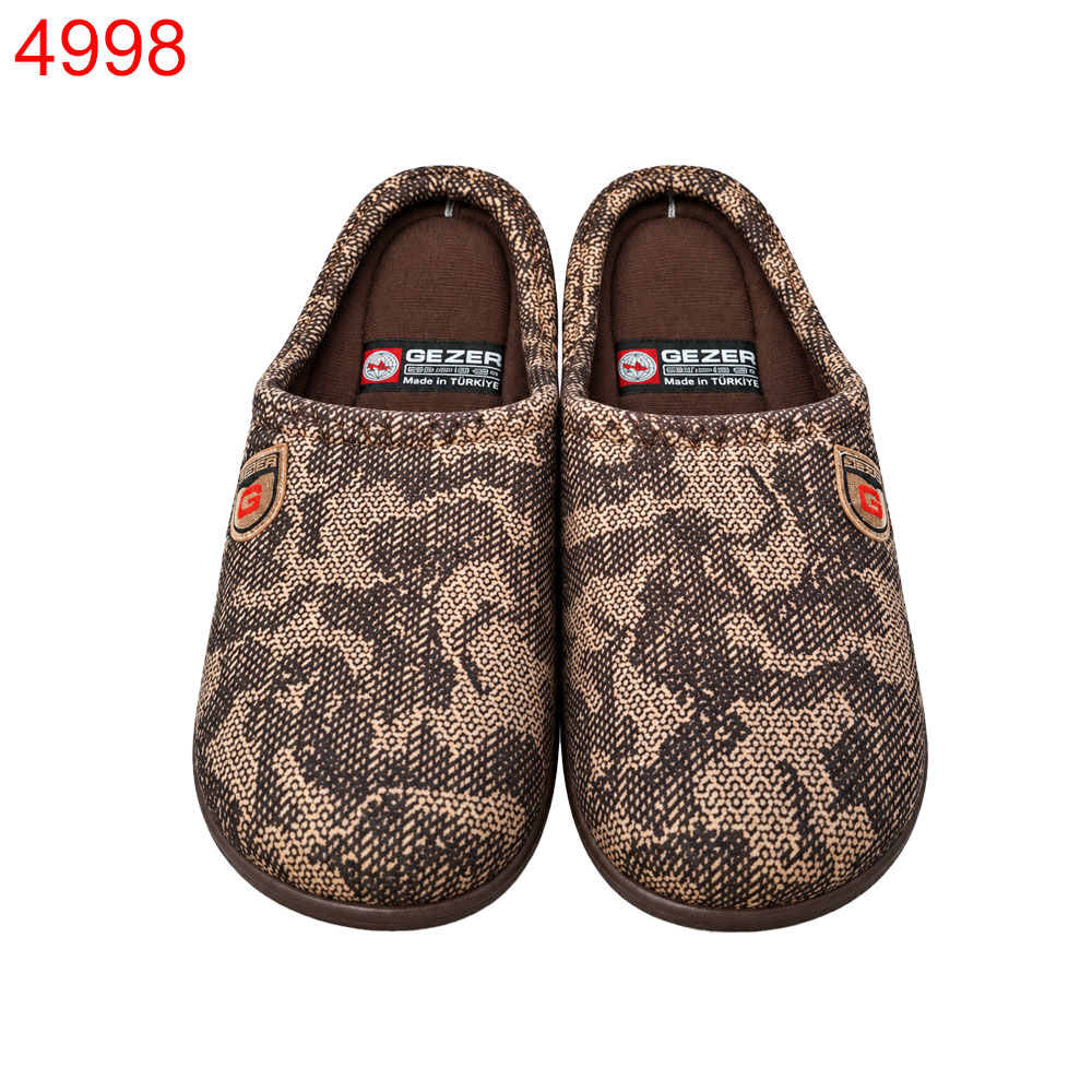 Домашни пантофи Gezer мъжки кафяв меланж 6 чифта в стек-41-45/2.49€/бр