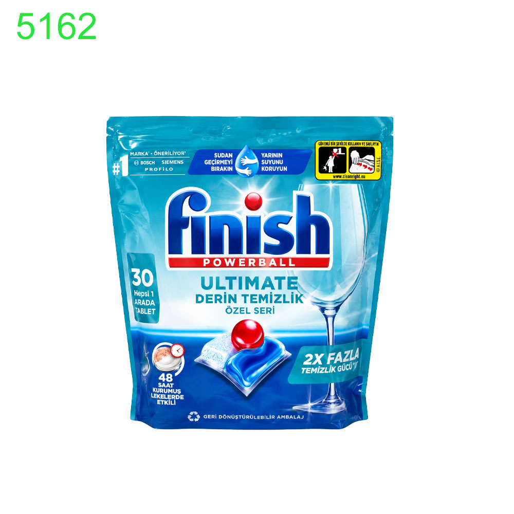 Таблетки за съдомиялна Finish Ultimate 30 бр в пакет 0.17€/бр !!! ПРИ НАД 7 ПАКЕТА